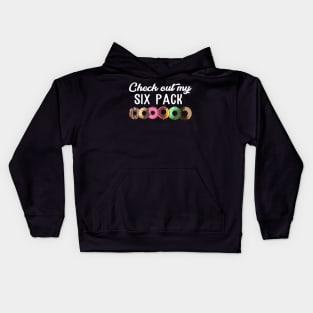 Check Out My Six Pack Donut T-Shirt - Funny Gym Kids Hoodie